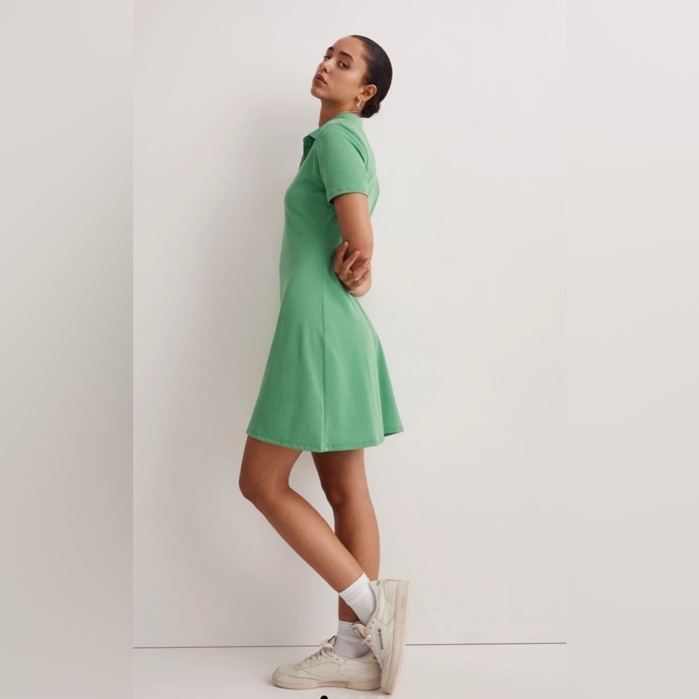 Outdoor Voices® Birdie Polo Dress in Kelly Green Size Small